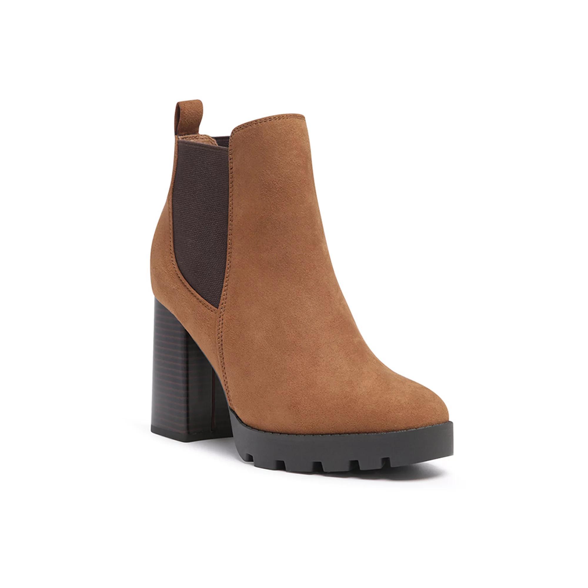 London Rag Sonia Women's Block Heel Chelsea Boots, Size: 7, Black Product Image