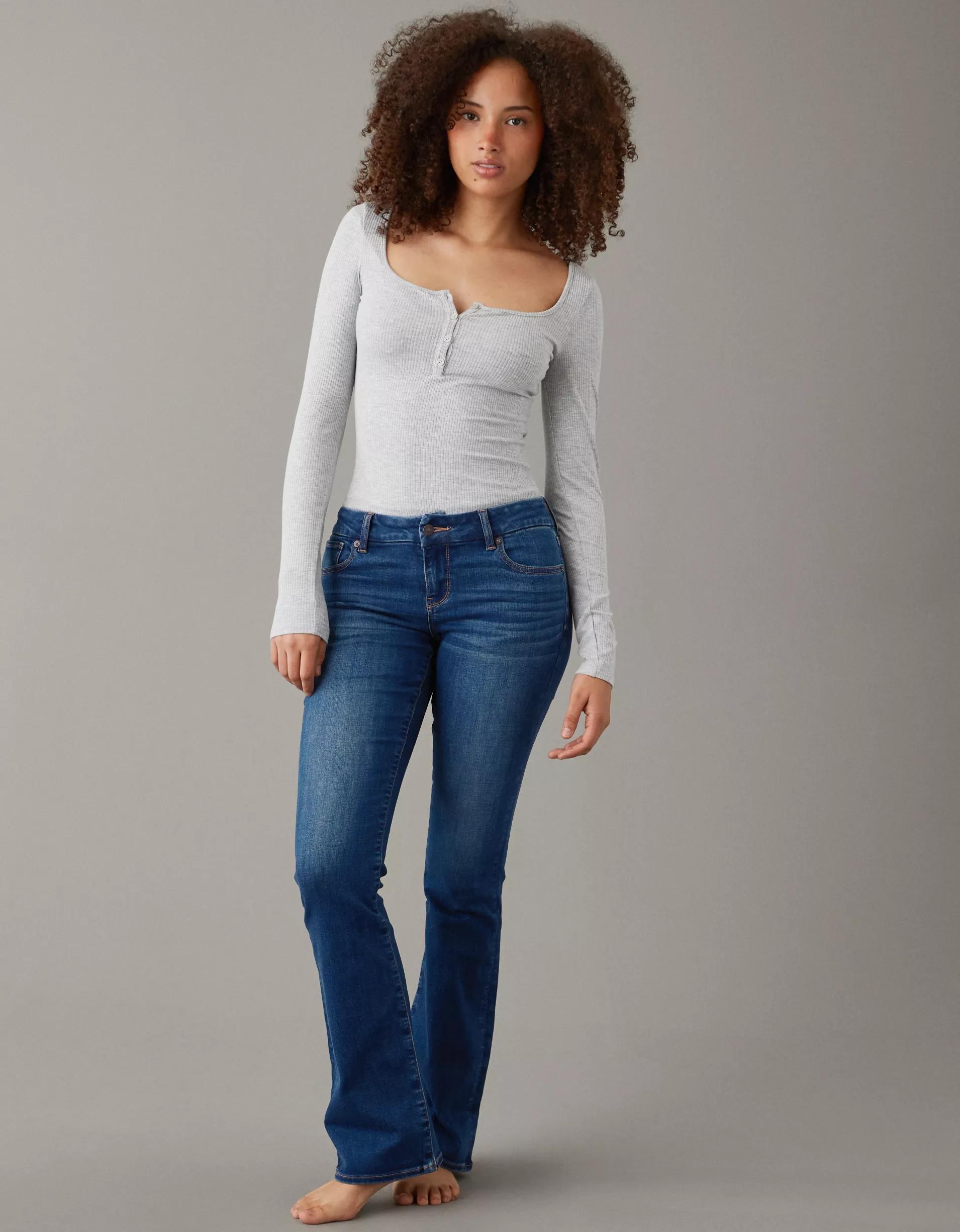 AE Next Level Curvy Low-Rise Kick Bootcut Jean Product Image
