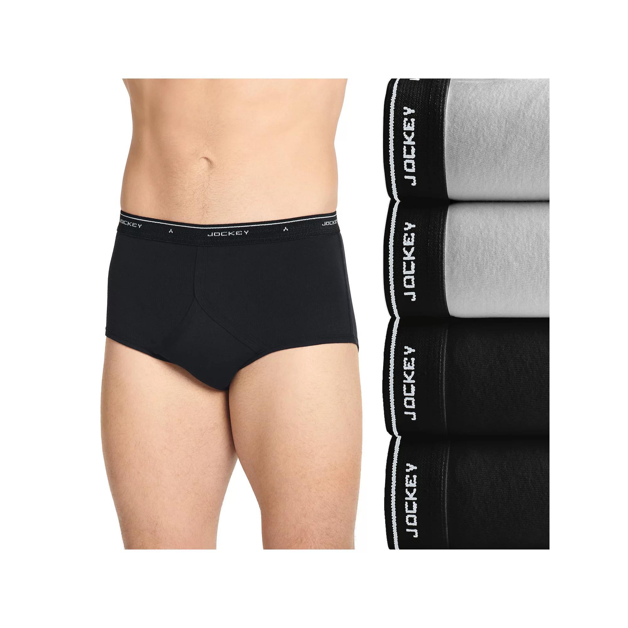 Mens Jockey 4-pack Classic Knit Full-Rise Briefs Product Image