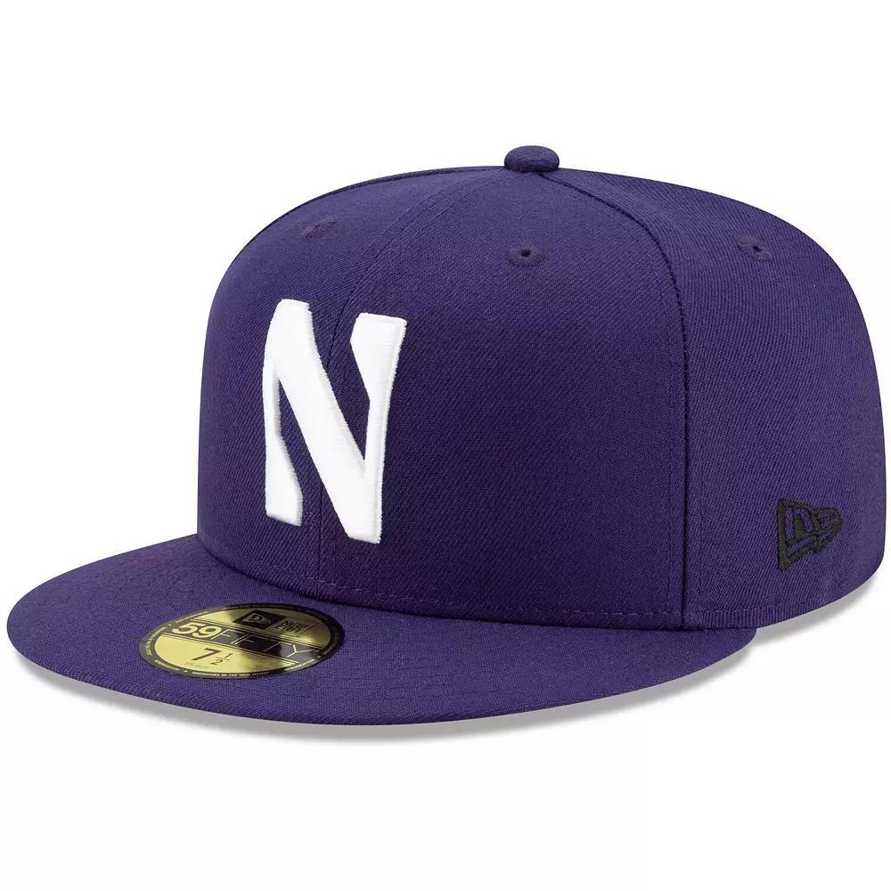 Men's New Era Purple Northwestern Wildcats Primary Team Logo Basic 59FIFTY Fitted Hat, Size: 6 7/8 Product Image