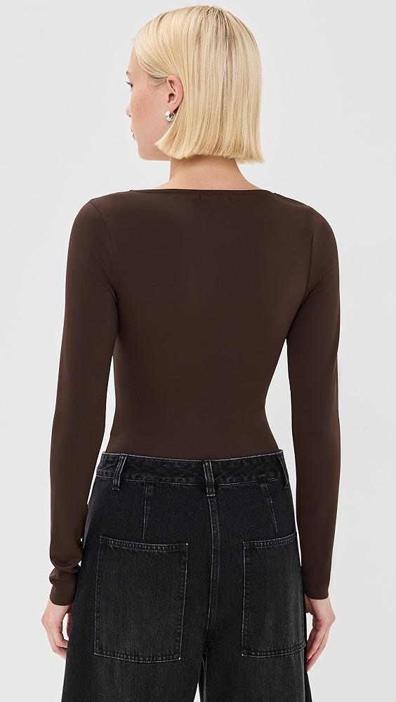 Good American Scuba Scoop Thong Bodysuit | Shopbop Product Image