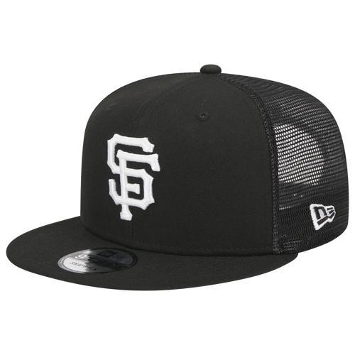 New Era Mens New Era Giants Evergreen Trucker Hat - Mens Black/White Product Image