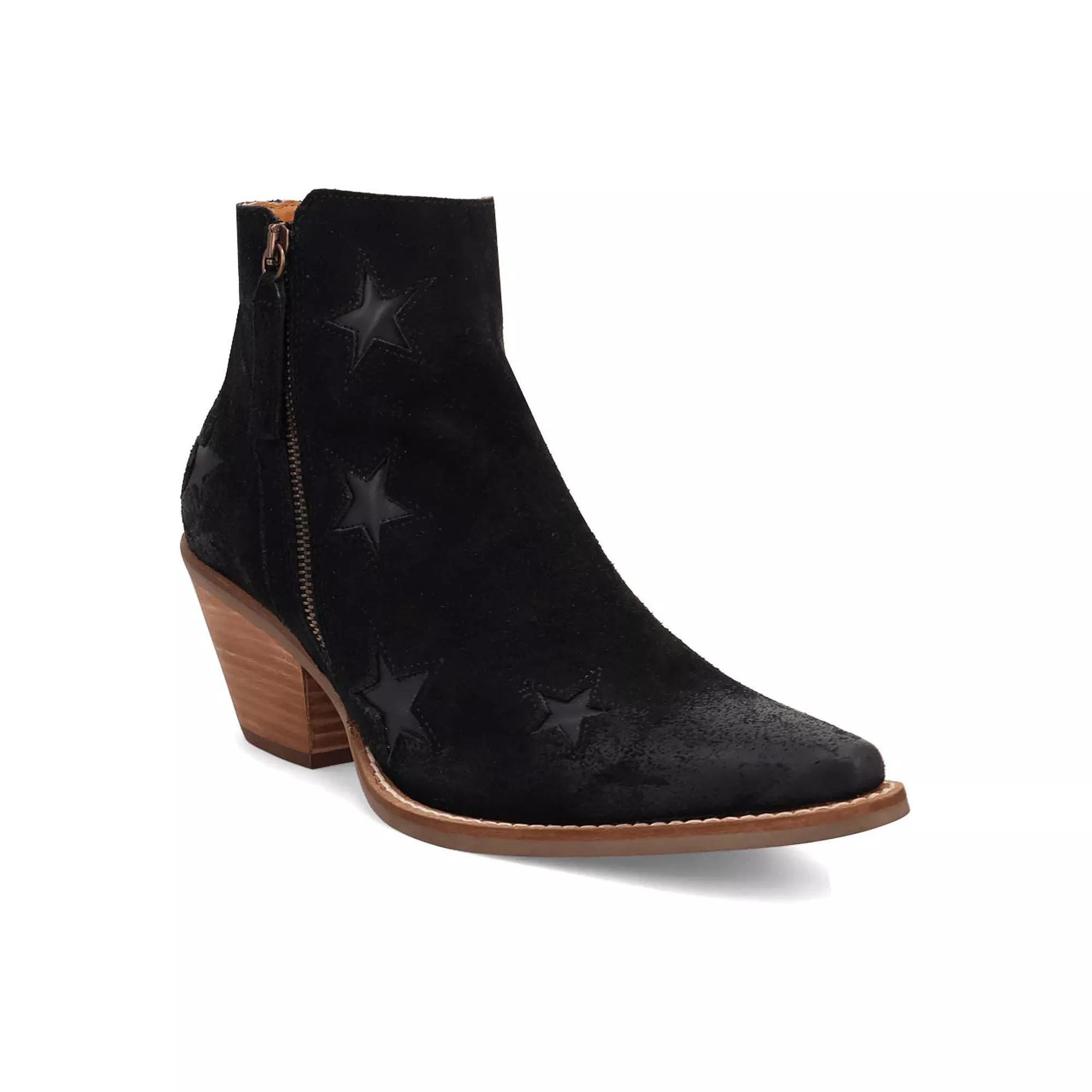 Dingo Little Star Women's Leather Booties, Size: 8, Black Product Image