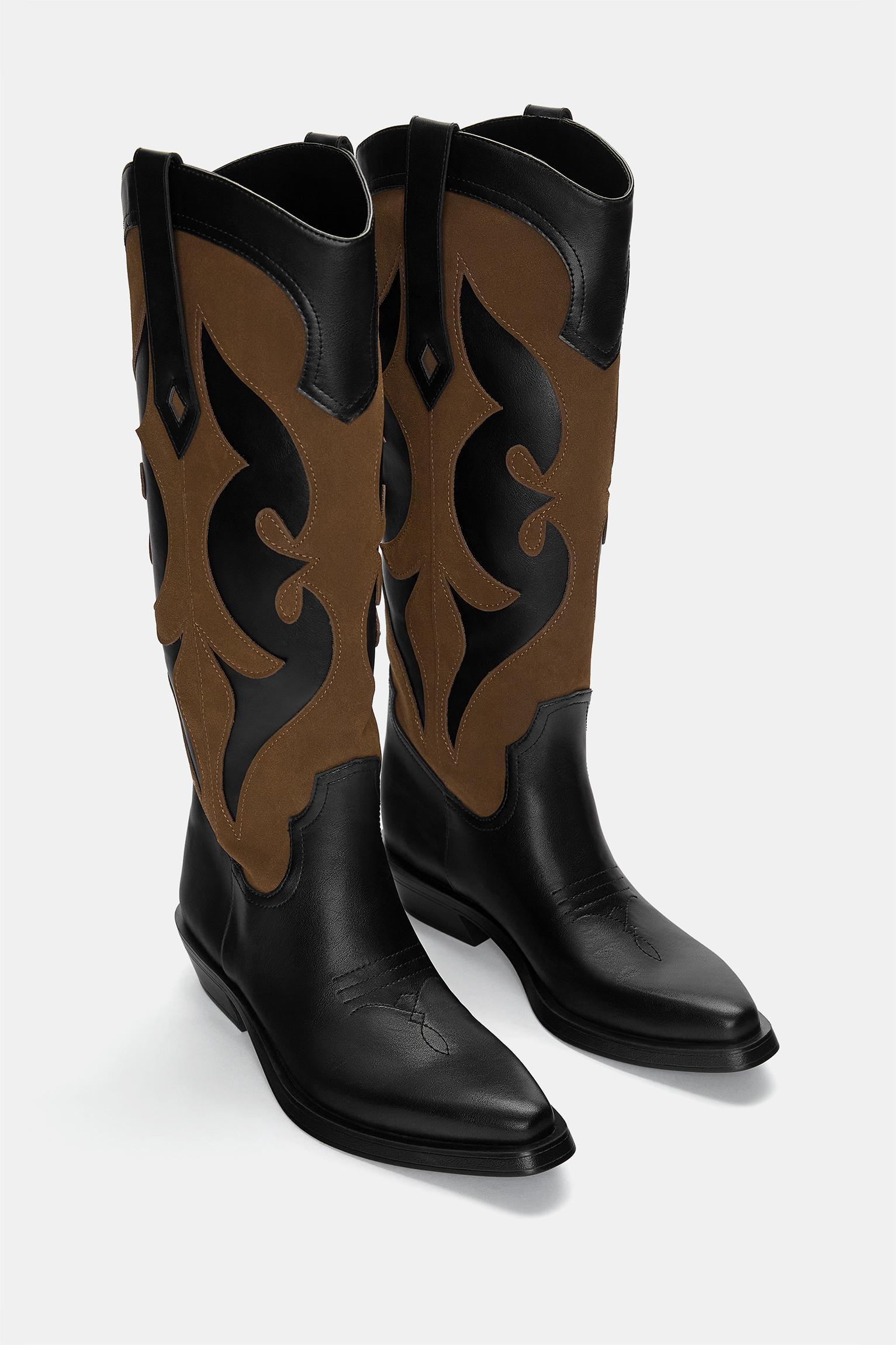 Contrast cowboy boots Product Image