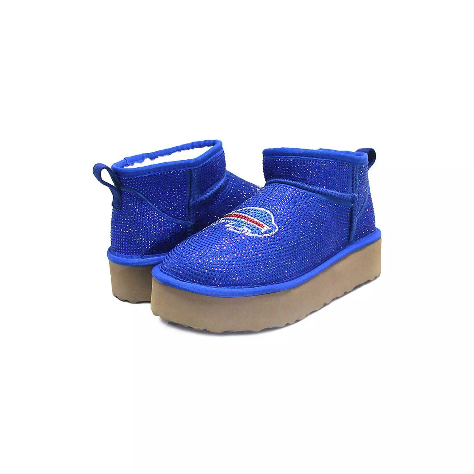 Women's Cuce Royal Buffalo Bills Crystal Platform Boots, Size: 7, Blue Product Image