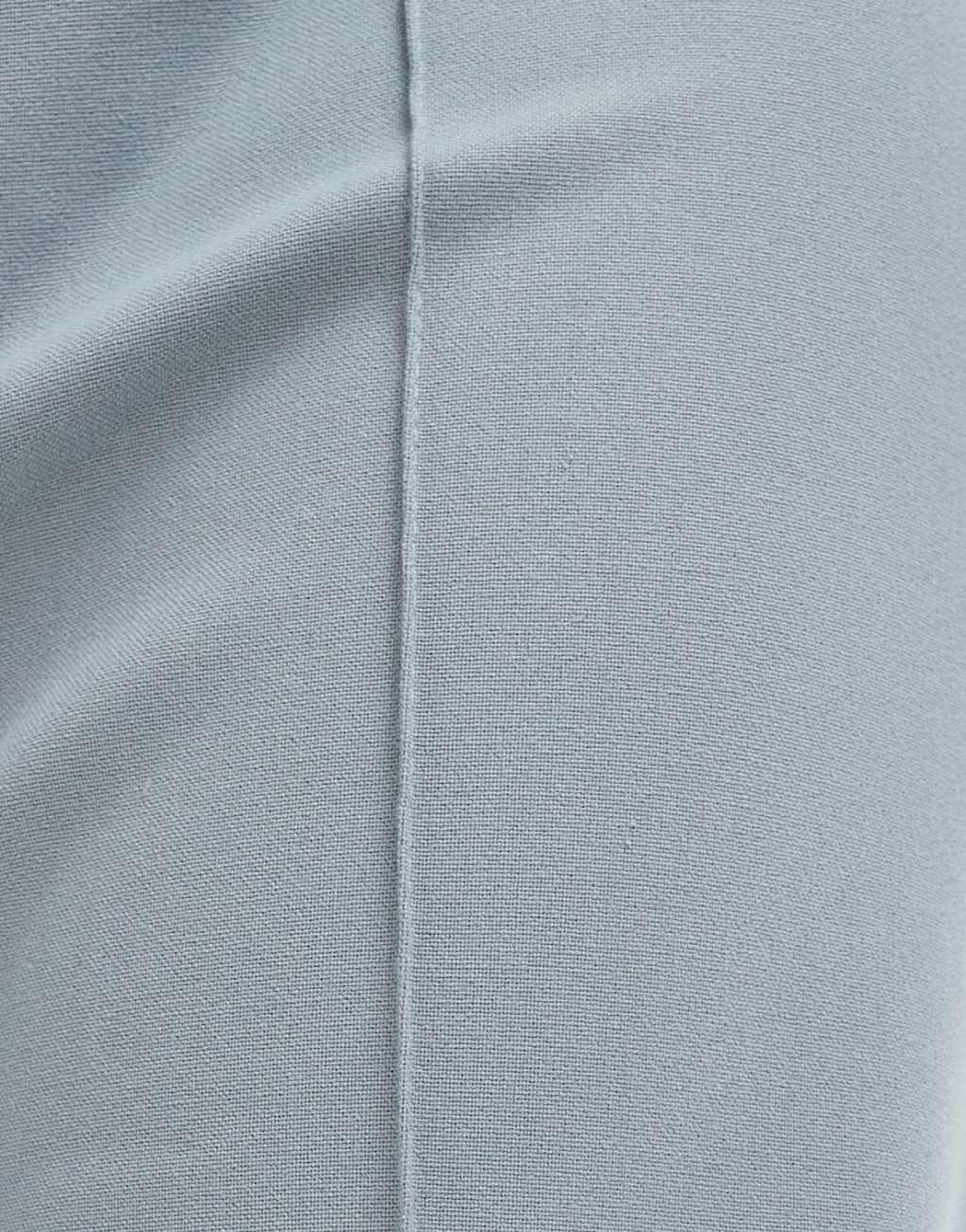 Pull&Bear high rise tailored straight leg pants in pale blue gray Product Image
