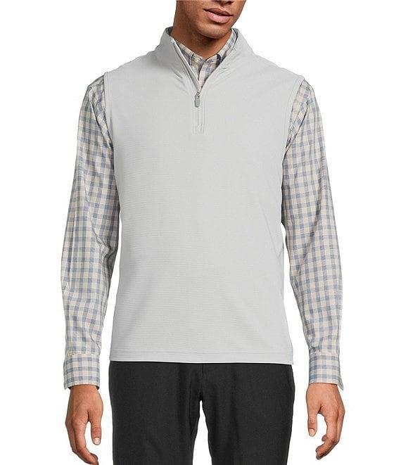 Roundtree & Yorke Big & Tall Performance Solid Quarter-Zip Vest Product Image