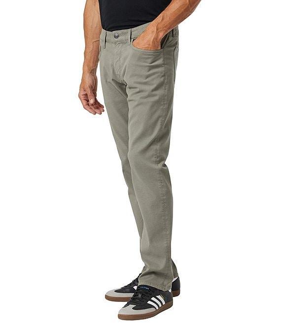 Mavi Marcus Pewter Luxe Twill Slim Straight Leg Pants Product Image