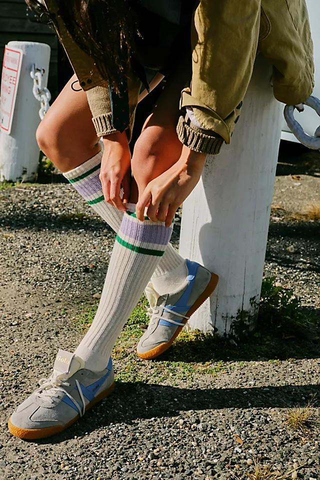 Retro Stripe Knee High Socks Product Image