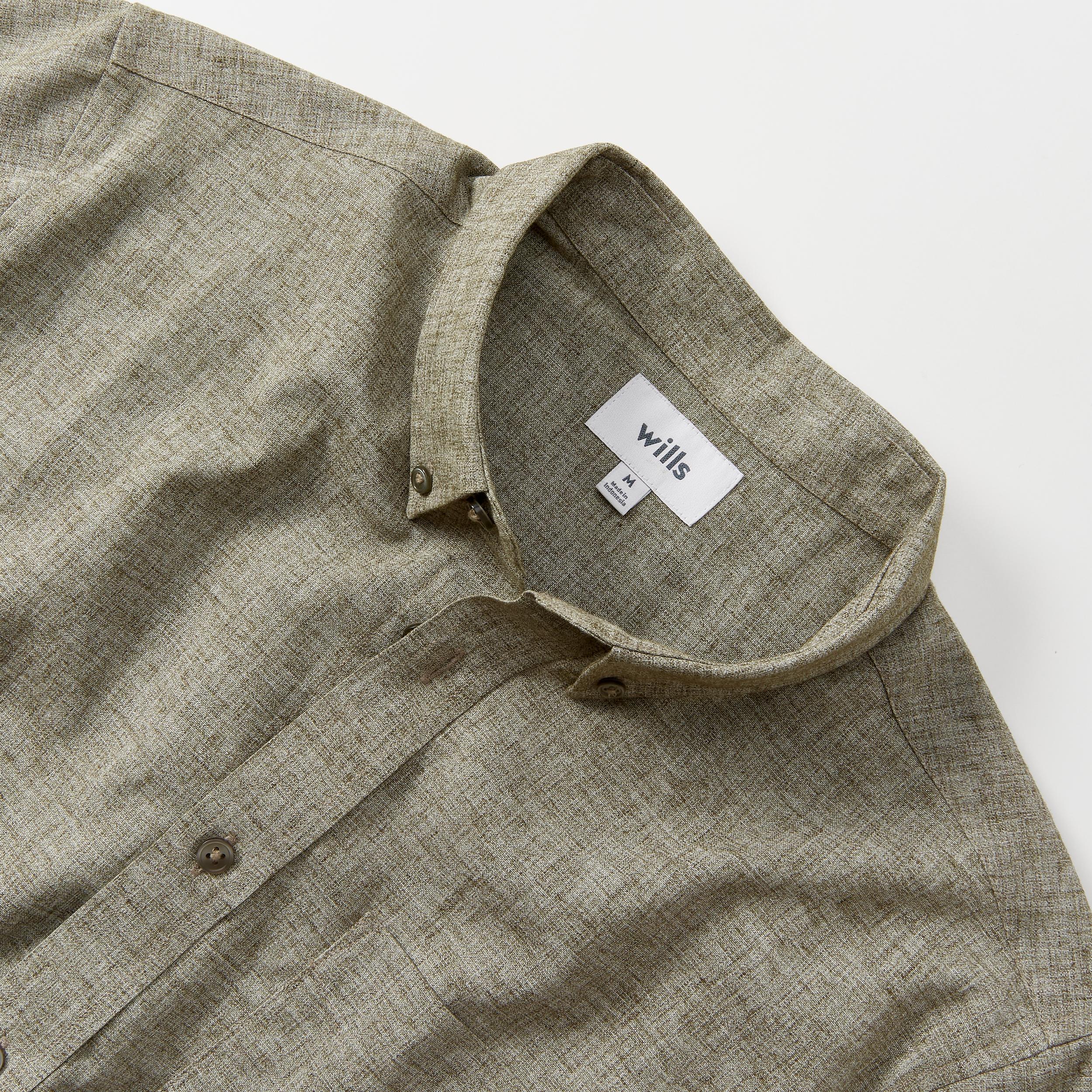 Wrinkle-Free Linen Short Sleeve Shirt Product Image