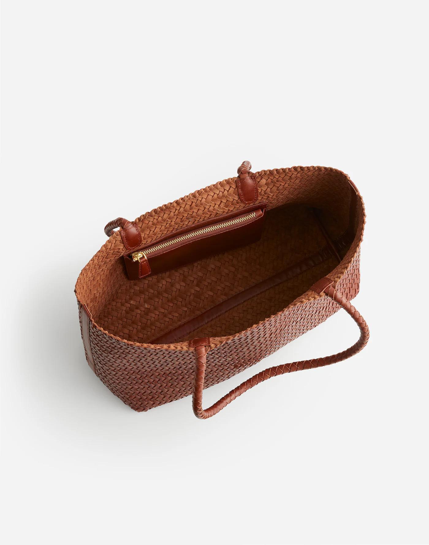 The Handwoven Leather Tote Product Image