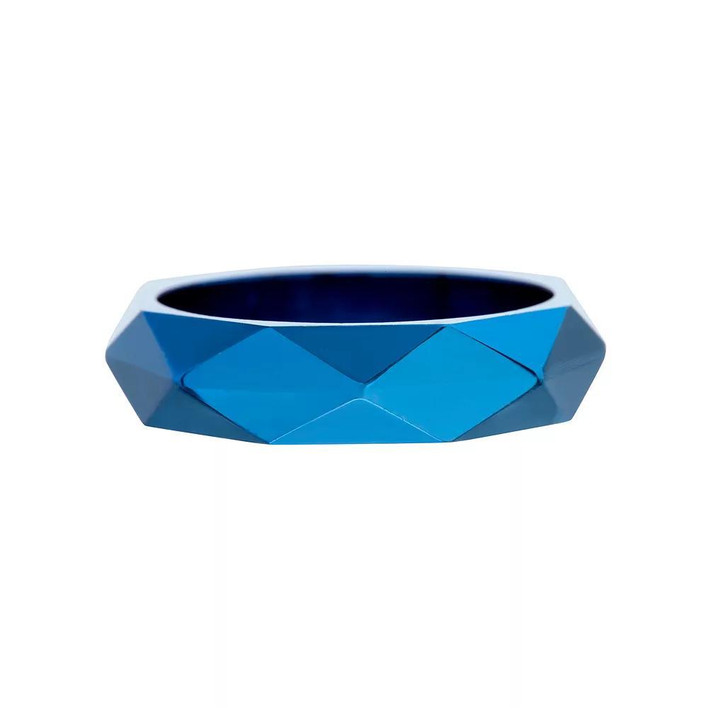 1913 Men's Blue Ion-Plated Stainless Steel Ring Product Image