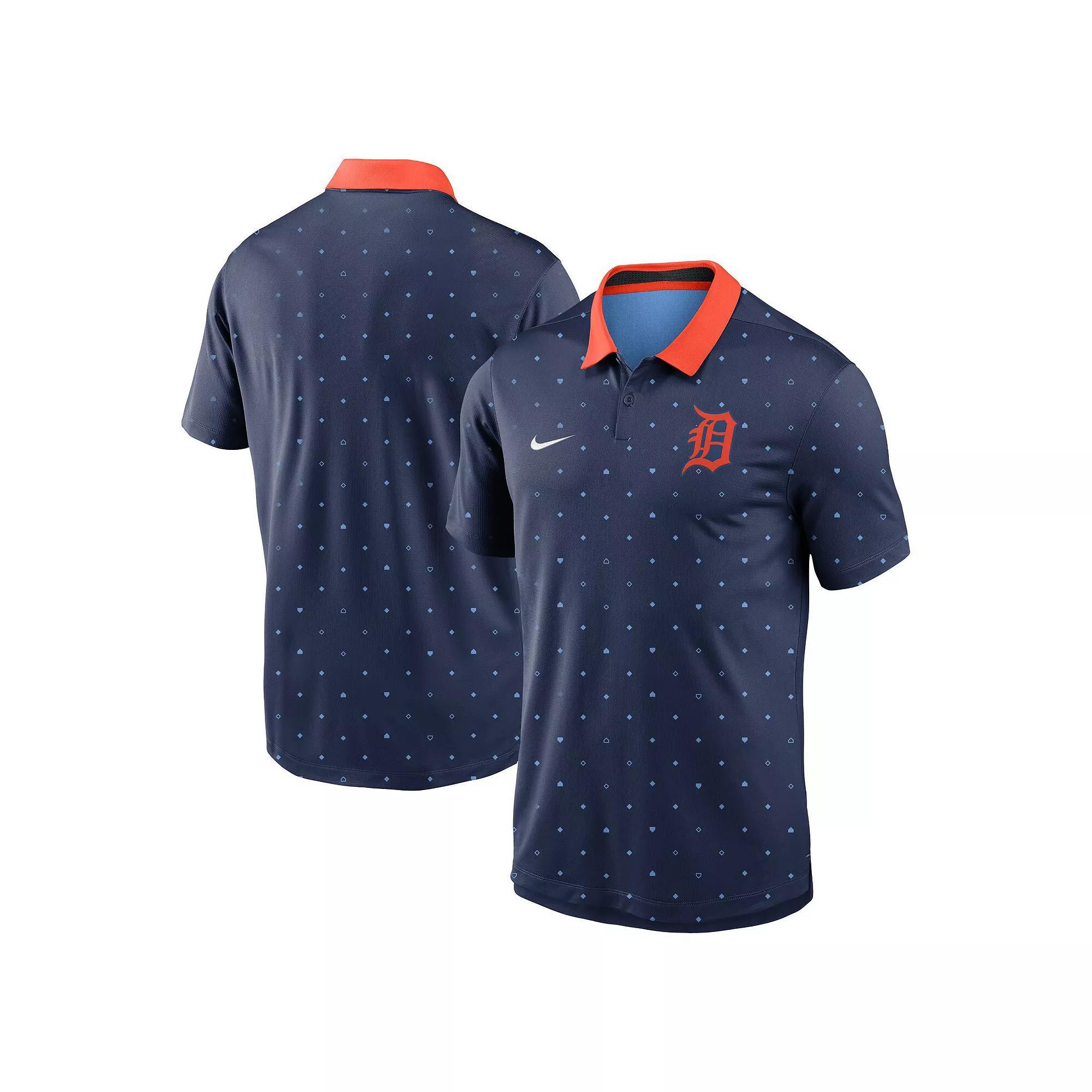 Men's Nike Navy Detroit Tigers Legacy Icon Vapor Performance Polo, Size: Small, Blue Product Image