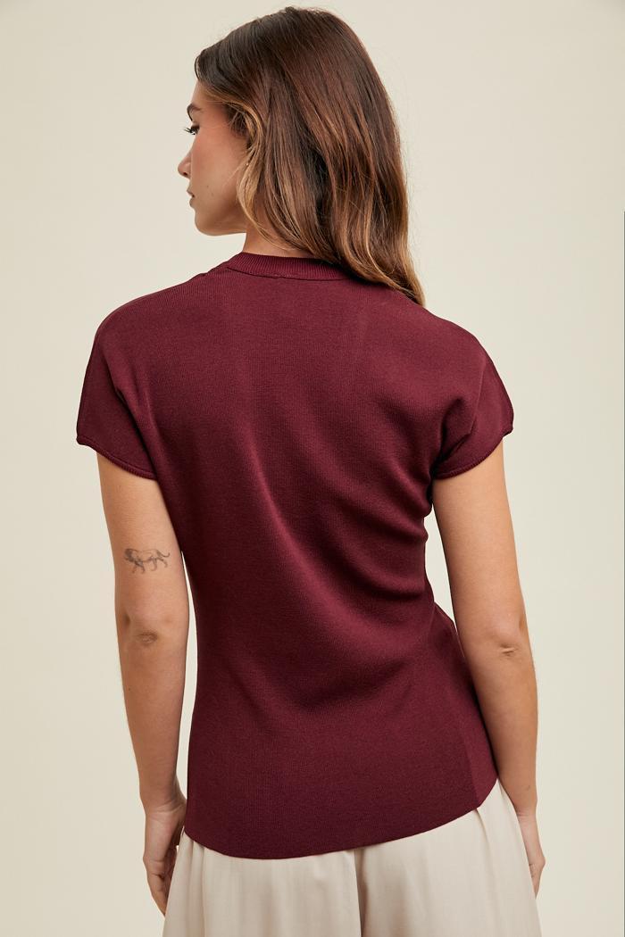 Cap Sleeve Sweater Product Image
