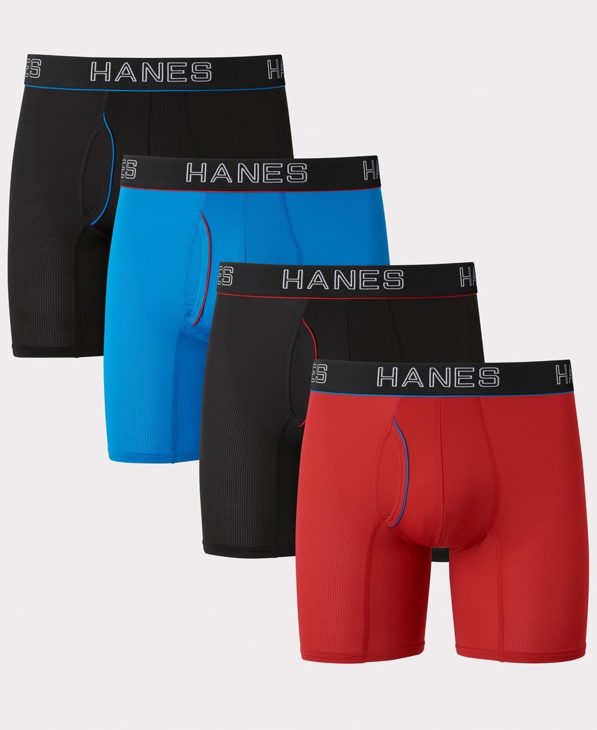 Hanes Ultimate 4-Pack Men's Comfort Flex Fit Boxer Briefs, Size: Small, Black Gray Product Image