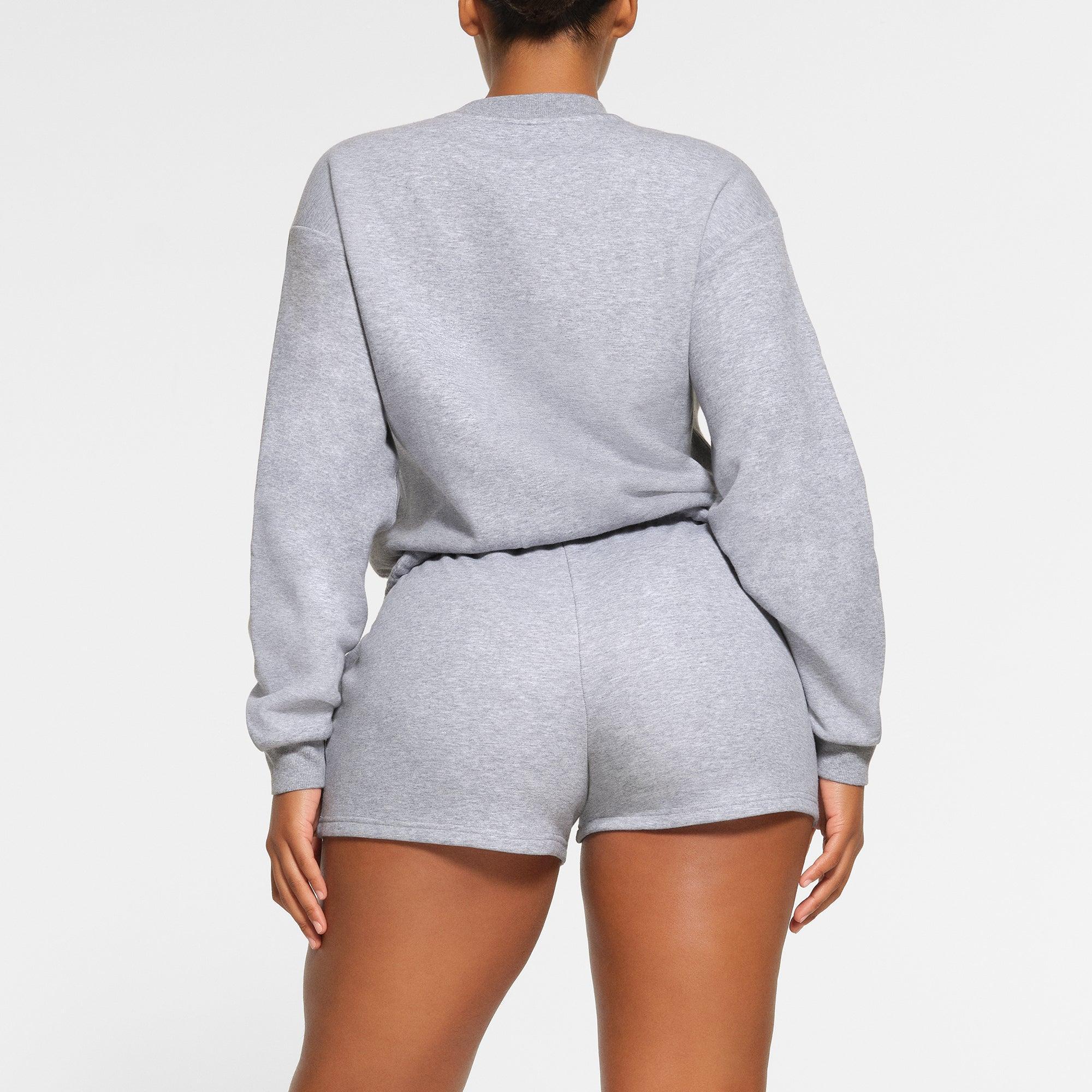 COTTON FLEECE CREWNECK | HEATHER GREY Product Image