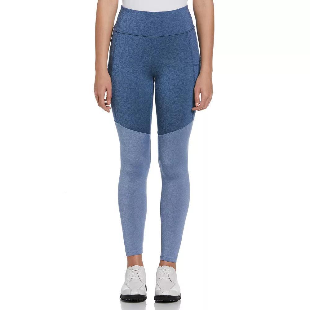 Women's Grand Slam Colorblock High-Waisted Golf Leggings, Size: XS, Blue Horizon Product Image