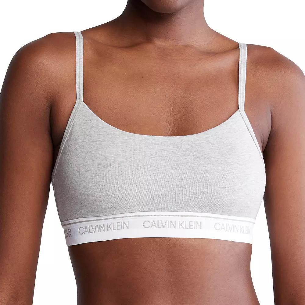 Women's Calvin Klein Archive Logo Lightly Lined Bralette QF7534, Size: Small, Desert Brown Product Image