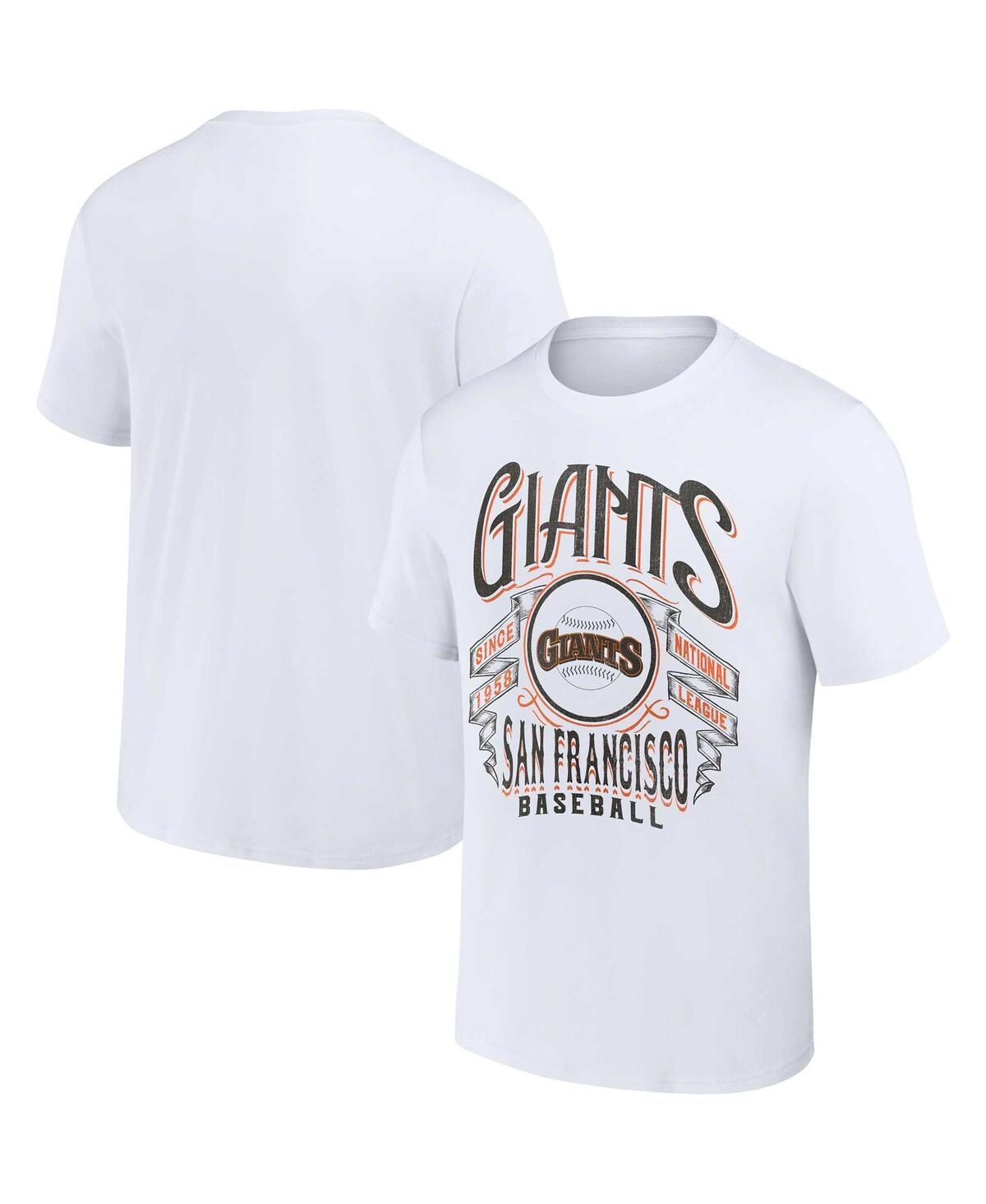 Men's Darius Rucker Collection by Fanatics White San Francisco Giants Distressed Rock T-Shirt, Size: Small Product Image