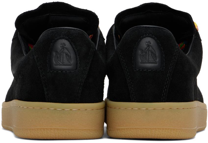 LANVIN Suede Low-top Sneakers In Black Product Image