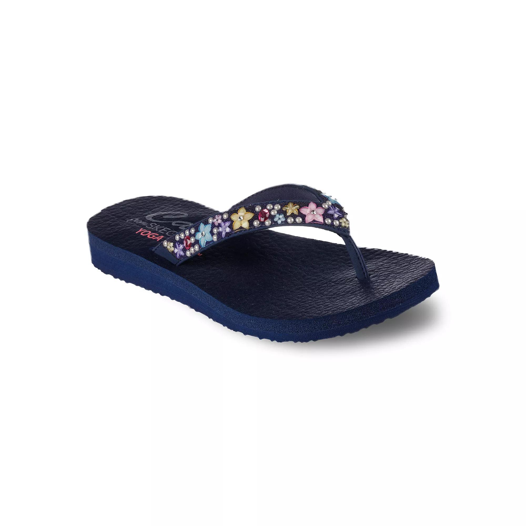 Skechers Cali® Meditation Dancing Daisy Women's Thong Sandals, Size: 6, Blue Product Image