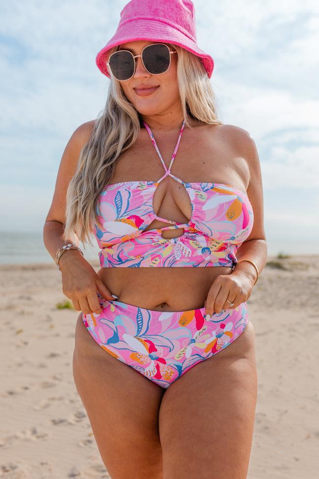 Solo Statement Printed Halter Neck Swimsuit FINAL SALE Product Image