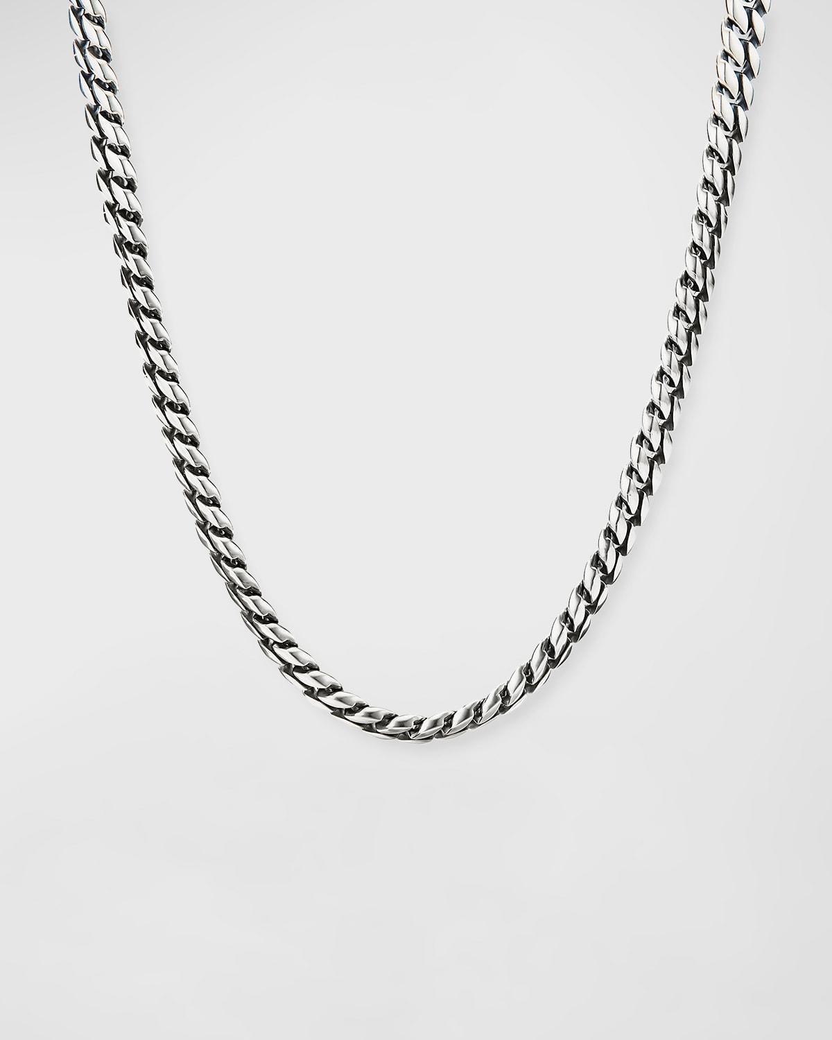 David Yurman Mens Curb Chain Necklace in Sterling Silver, 8mm Product Image