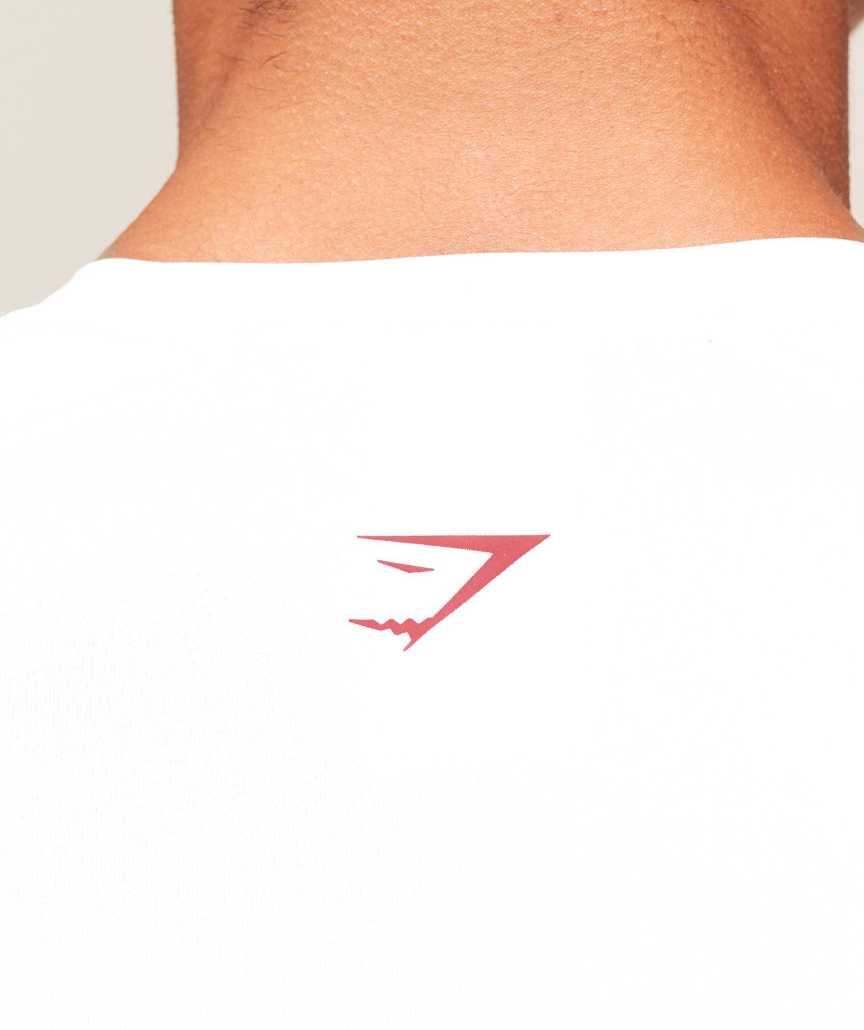 Gymshark GSLC Baselayer Long Sleeve T-Shirt - White Male Product Image