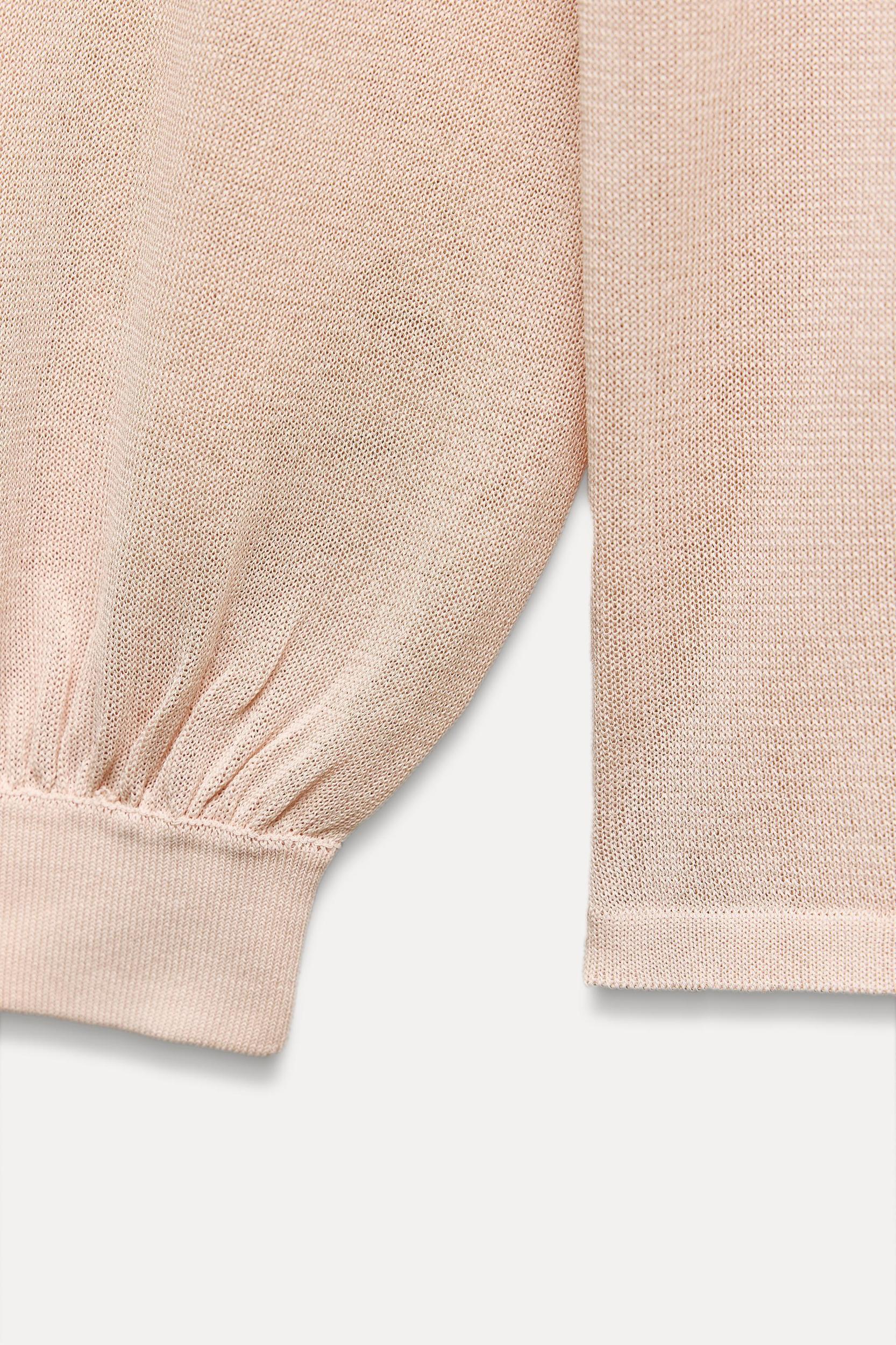THIN KNIT MOCK NECK SWEATER Product Image
