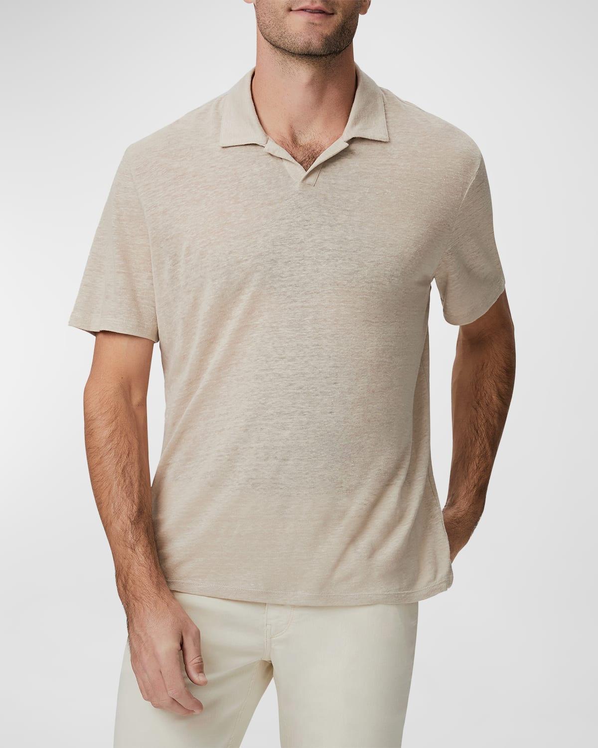 Mens Shelton Linen Polo Shirt Product Image