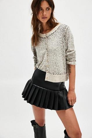 Norma Kamali Pleated Vegan Pickleball Skirt Product Image