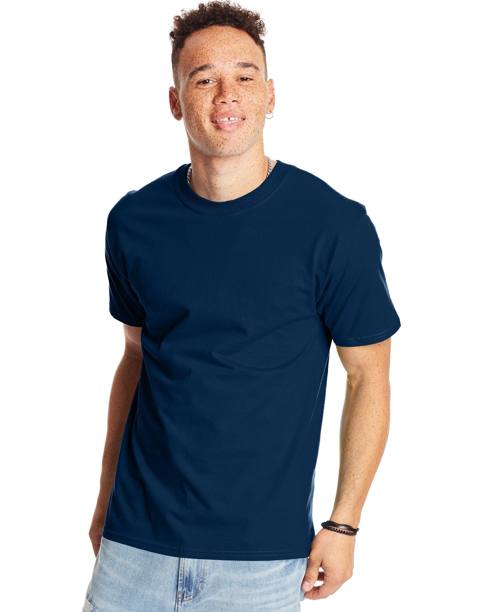 Big & Tall Hanes® Beefy-T Heavyweight Cotton Tee, Men's, Size: 3XL, Deep Red Product Image