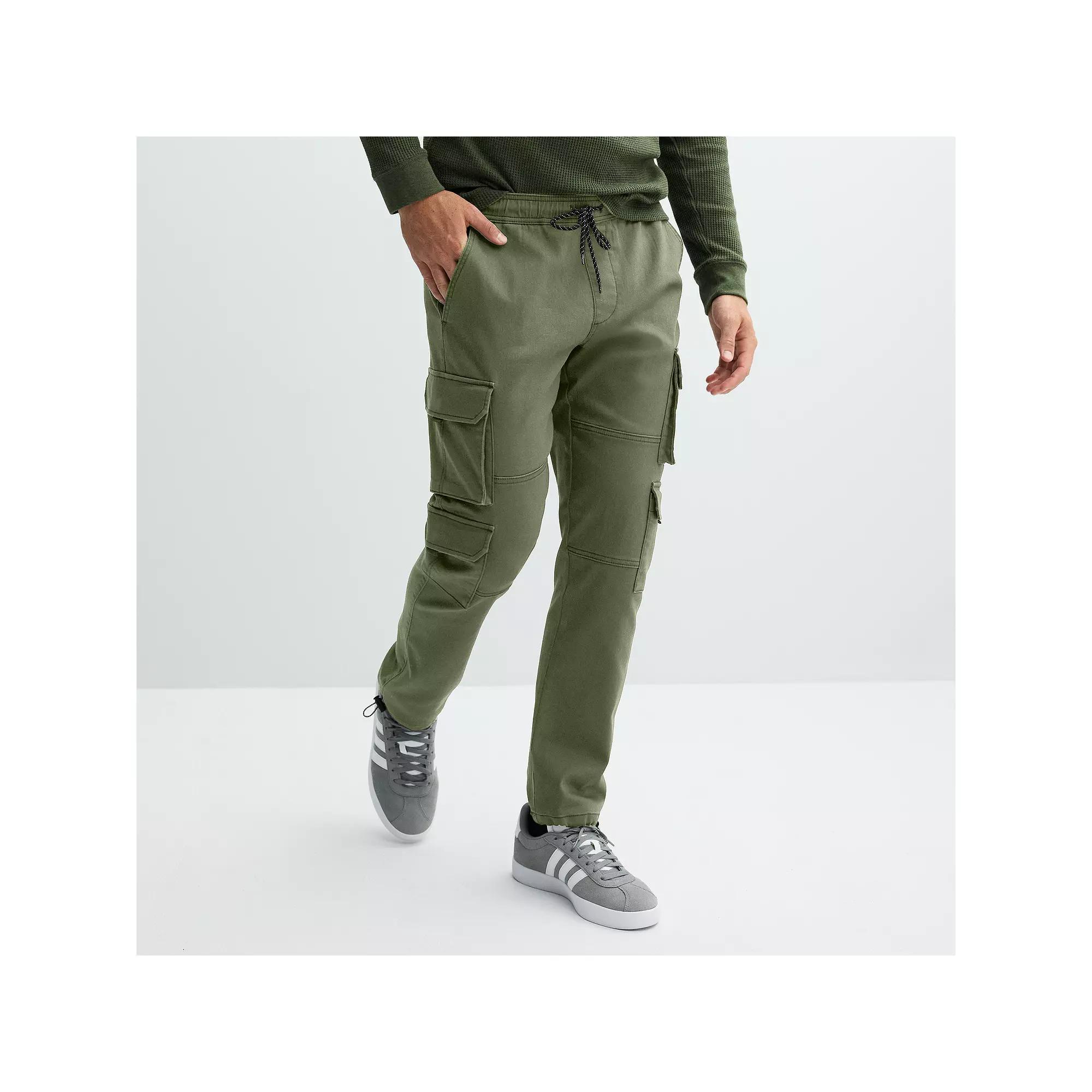 Men's Lazer Stacked Cargo Jogger Pants, Size: Small, Green Product Image
