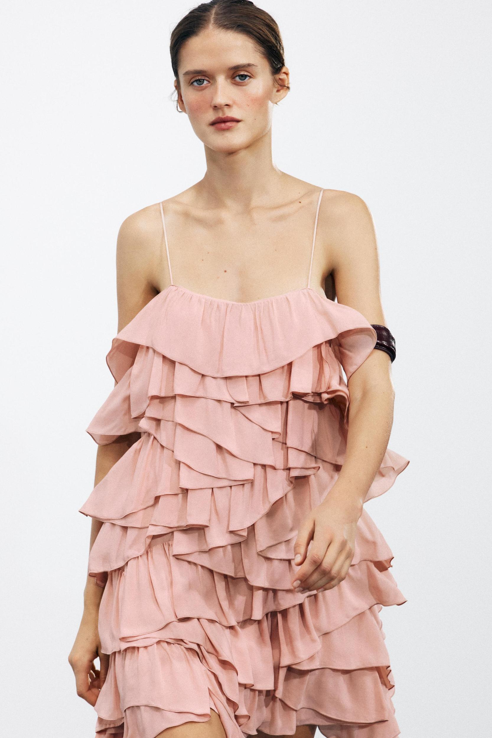 RUFFLED DRESS ZW COLLECTION Product Image