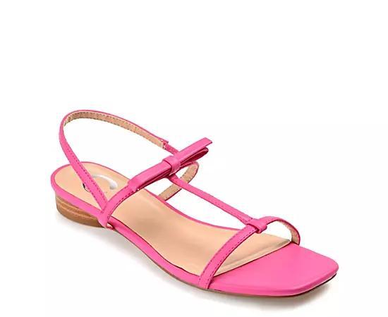 Journee Zaidda Women's T-Strap Sandals, Size: 6, Pink Product Image