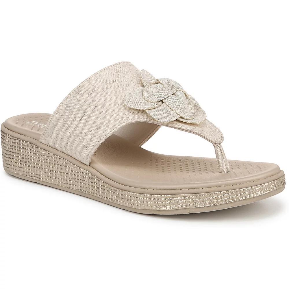 LifeStride Bloom Women's Wedge Thong Sandals, Size: 11, Ivory Product Image