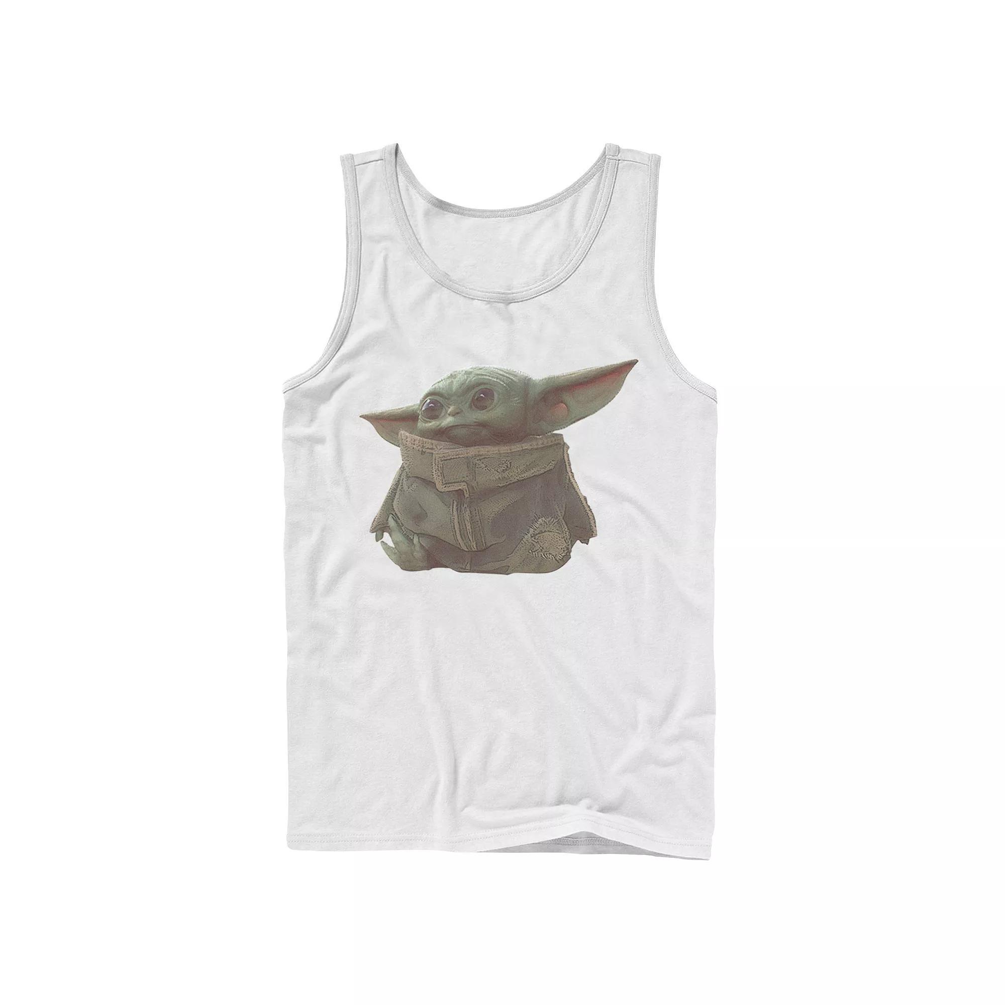 Mens Star Wars The Mandalorian The Child aka Baby Yoda Portrait Tank Top Product Image
