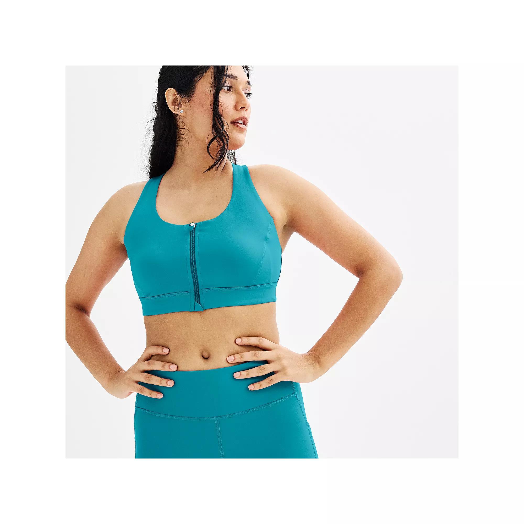 Women's Tek Gear® Ultrastretch Medium Support Sports Bra, Size: Large, Blue Crayon Product Image