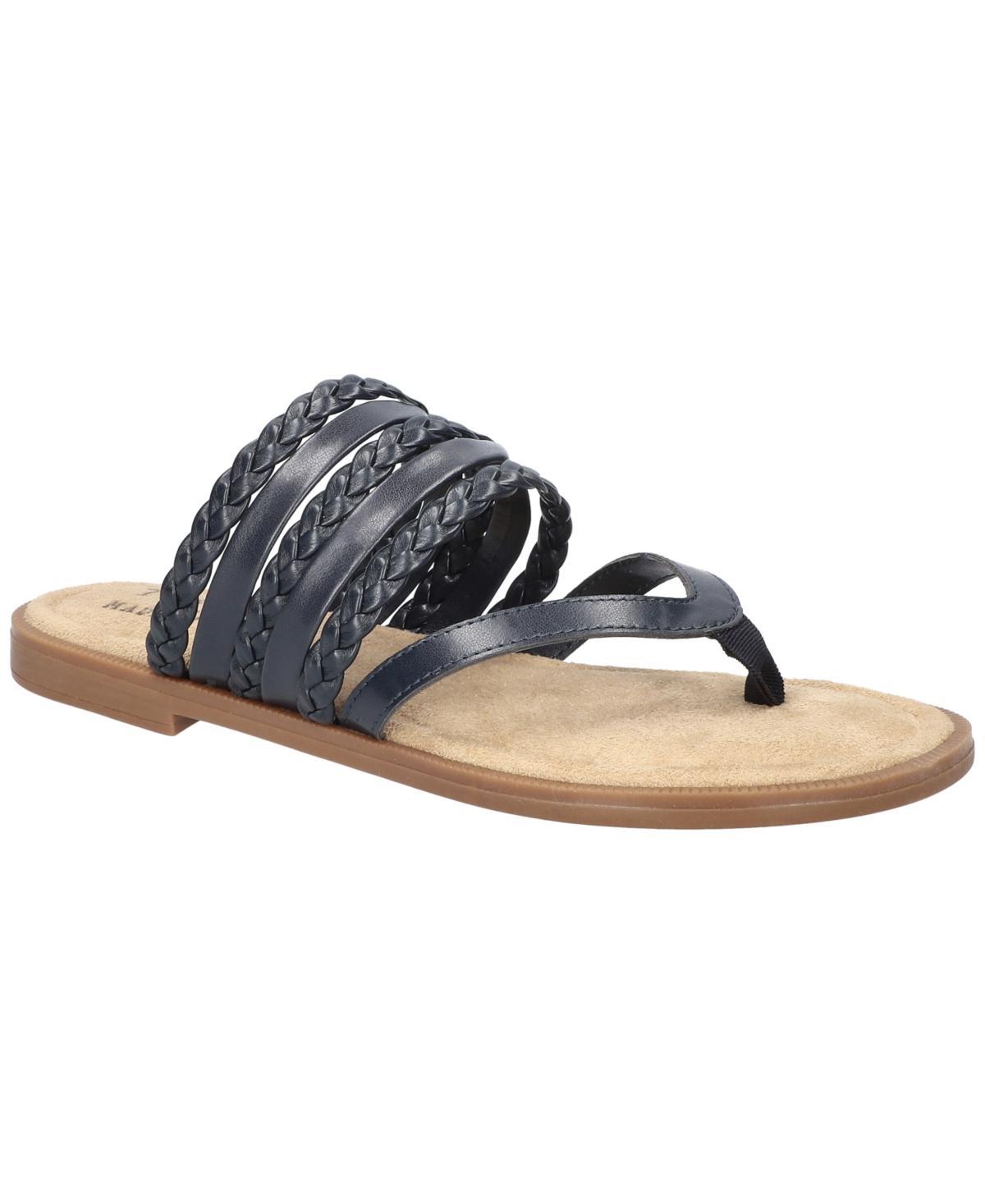 Easy Street Anji Tuscany Women's Thong Sandals, Size: 8 Wide, Black Product Image
