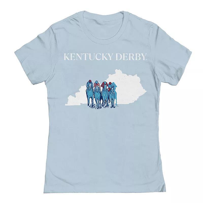Juniors' Horizontal Logo Kentucky Derby Graphic T-Shirt, Women's, Size: XL, Grey Gray Product Image