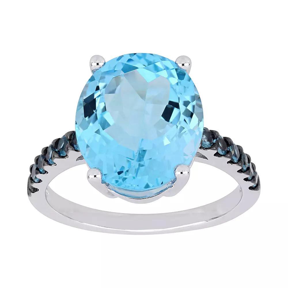 Stella Grace Sterling Silver London & Sky Blue Topaz Ring, Women's, Size: 6 Product Image