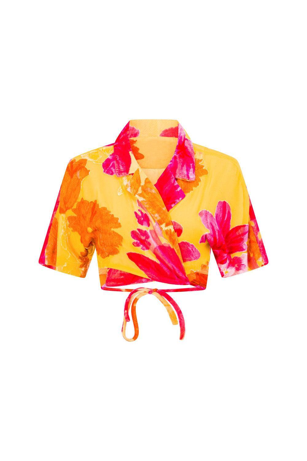 Sorrenta Midi Skirt - Floreale Sunny Product Image