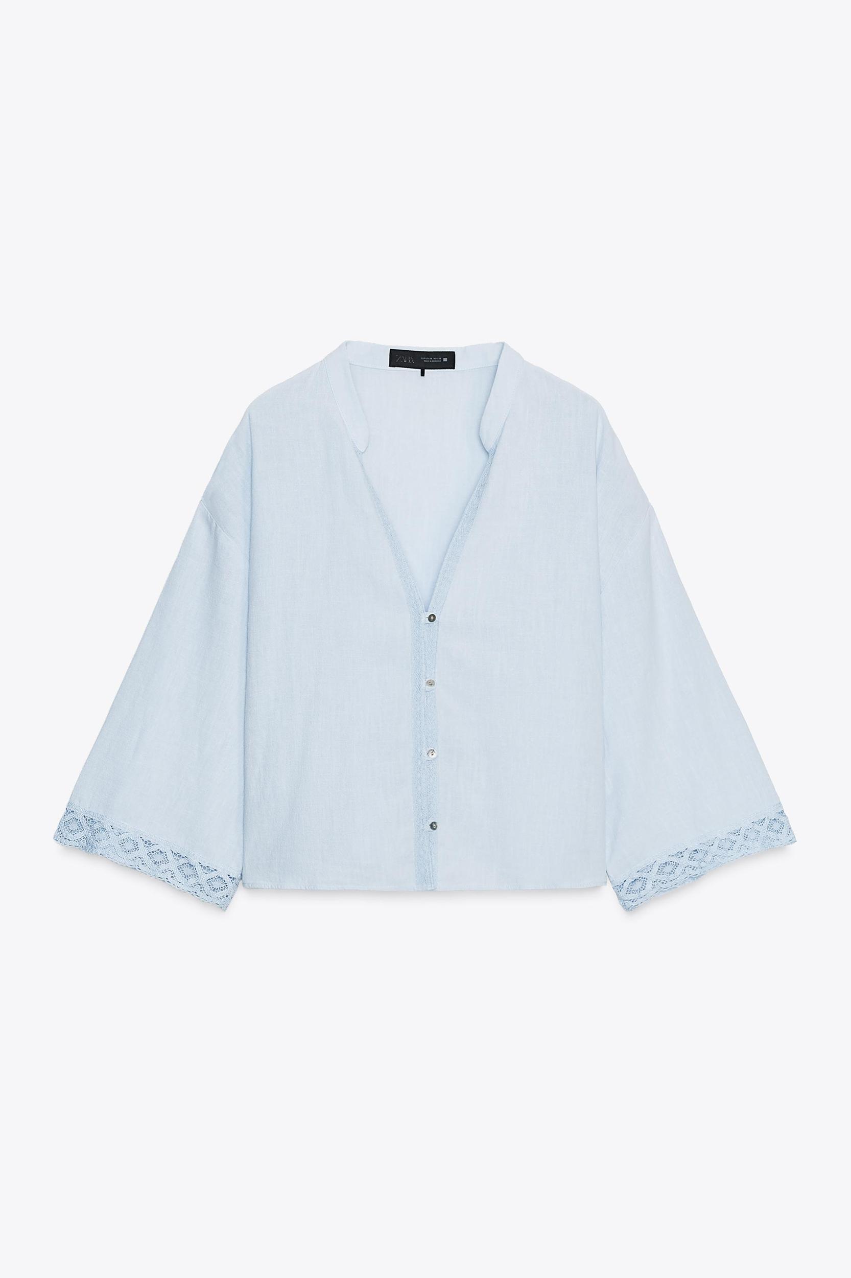 LACE SHORT SHIRT Product Image