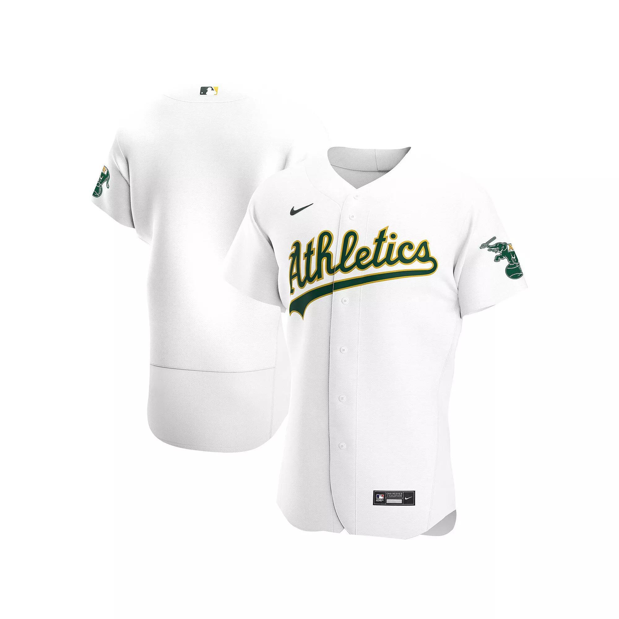 Men's Nike White Oakland Athletics Home Authentic Team Jersey, Size: 48 Product Image
