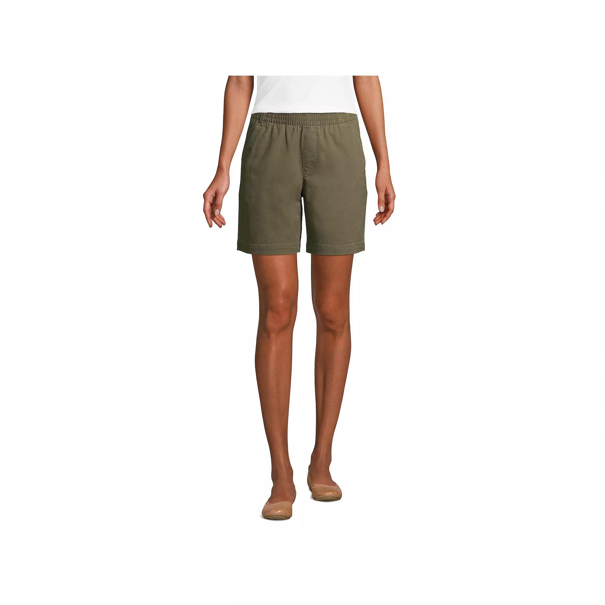 Petite Lands' End Pull-On Chino Shorts, Women's, Size: 6 Petite, Desert Product Image