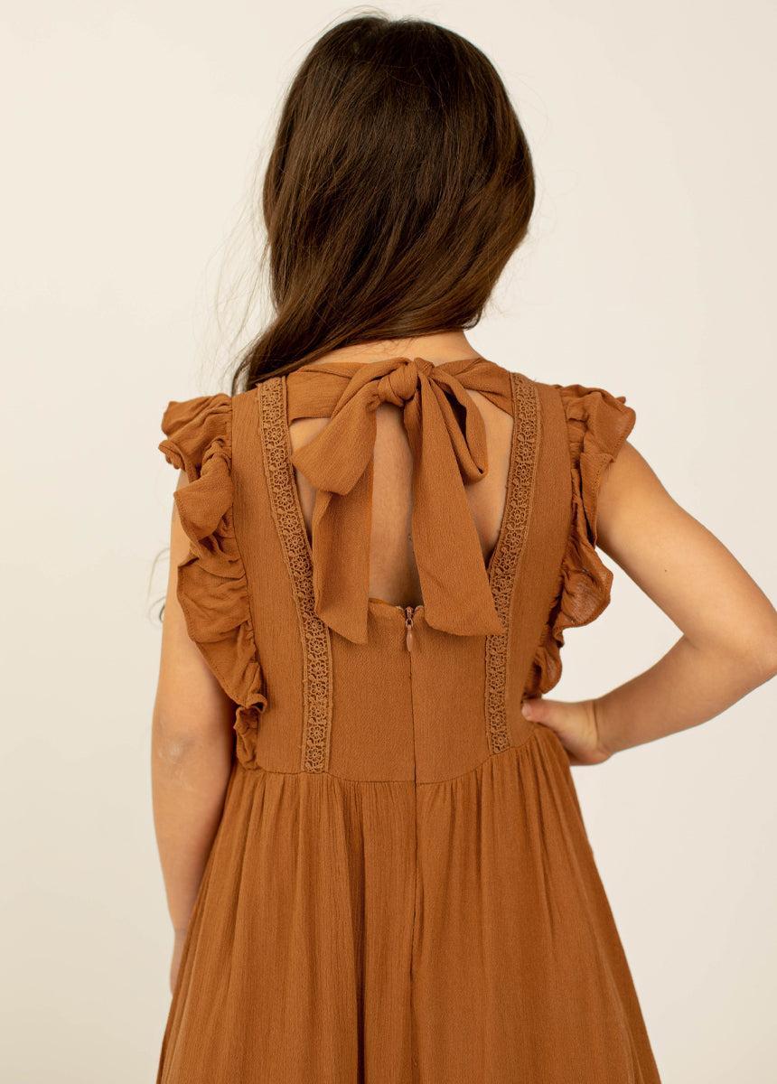 Cassia Dress in Marigold Girls Product Image