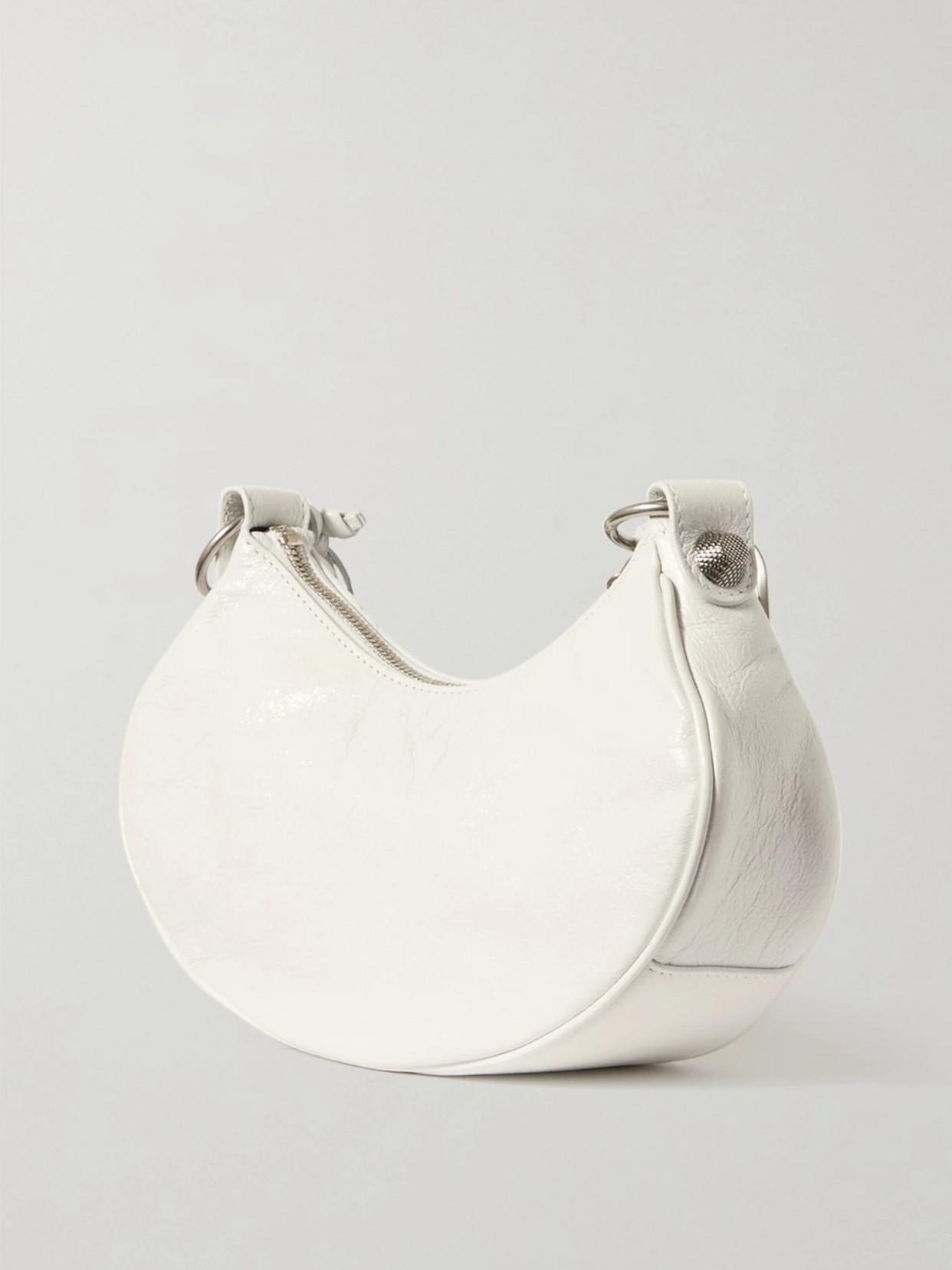 BALENCIAGA Le Cagole Xs Leather Shoulder Bag In Blue Product Image