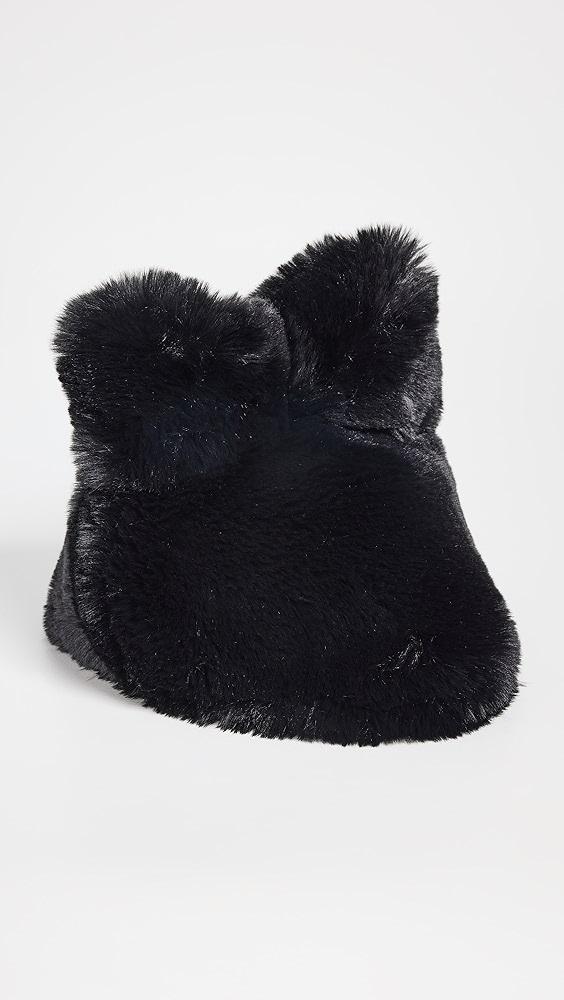 Acne Studios Fluffy Faux Fur Bow Hat | Shopbop Product Image