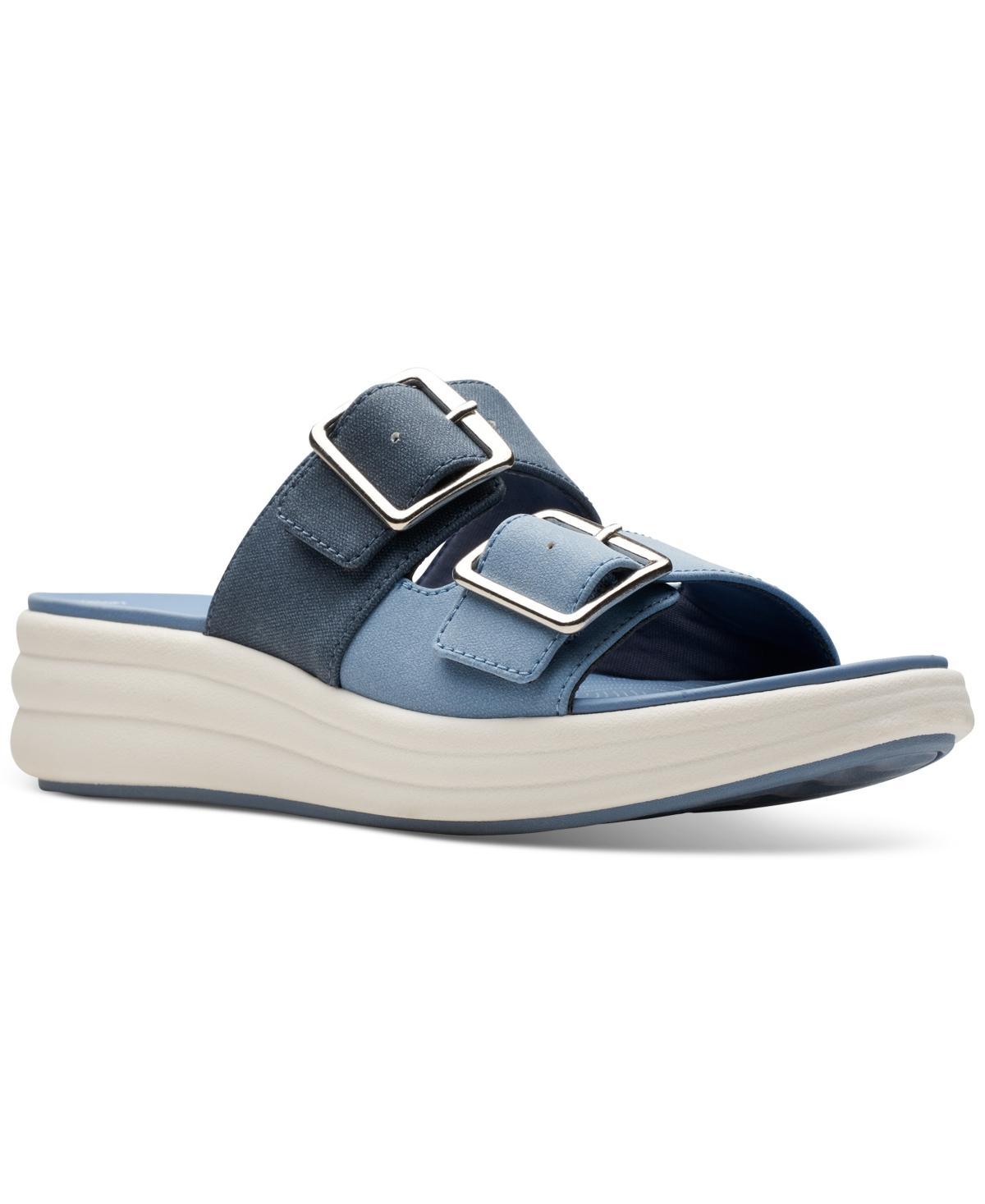 Clarks® Cloudsteppers Drift Women's Buckle Sandals, Size: 8.5 Medium, Black Product Image