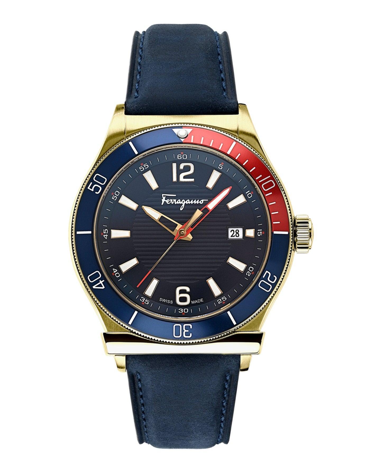 Ferragamo Cuir Leather Watch Female Product Image